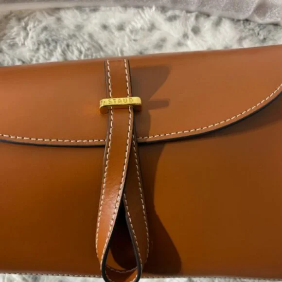 STAUD SOFYA SHOULDER BAG in Tan MSRP$395 Timeless Elegance